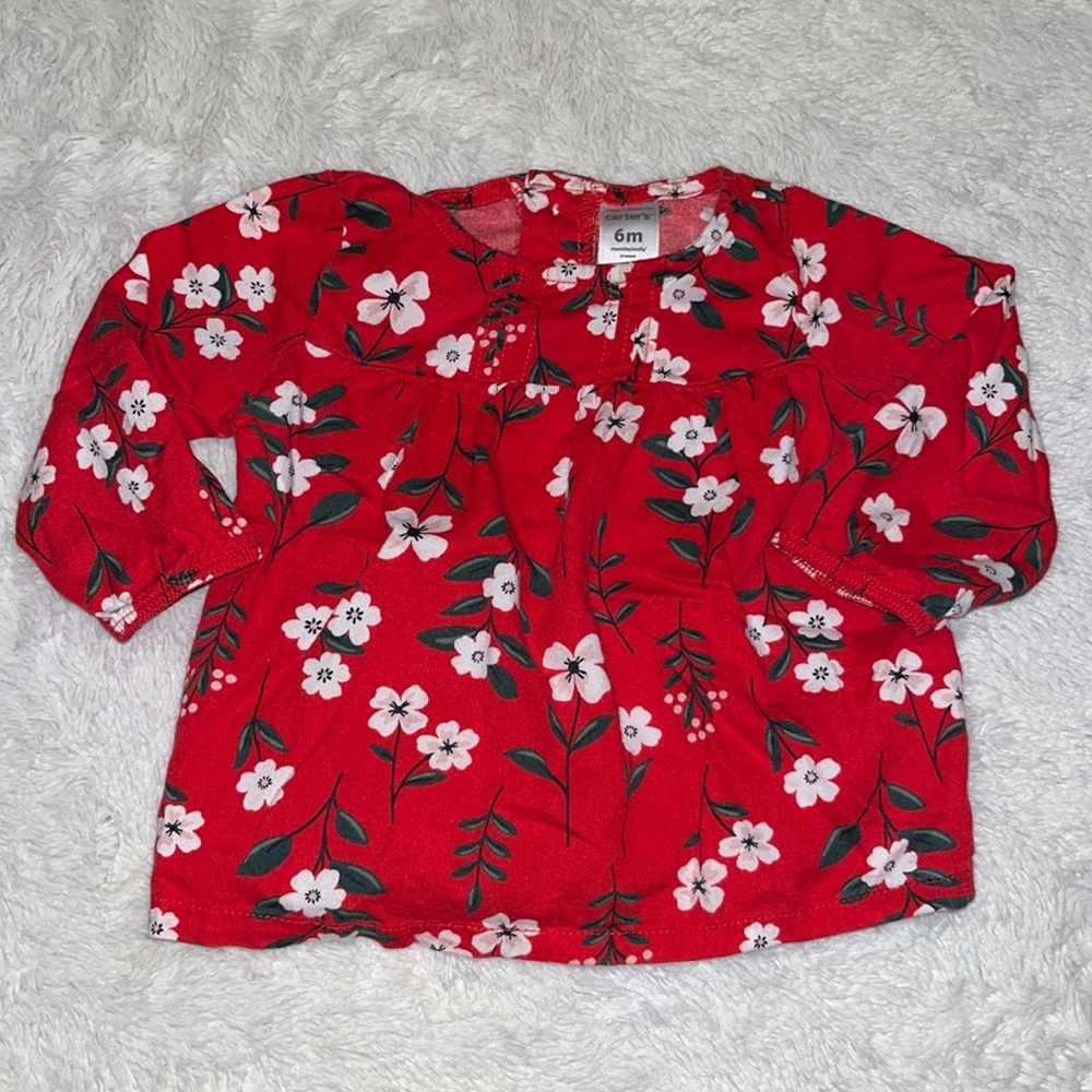 Carters floral top 6 month baby girl